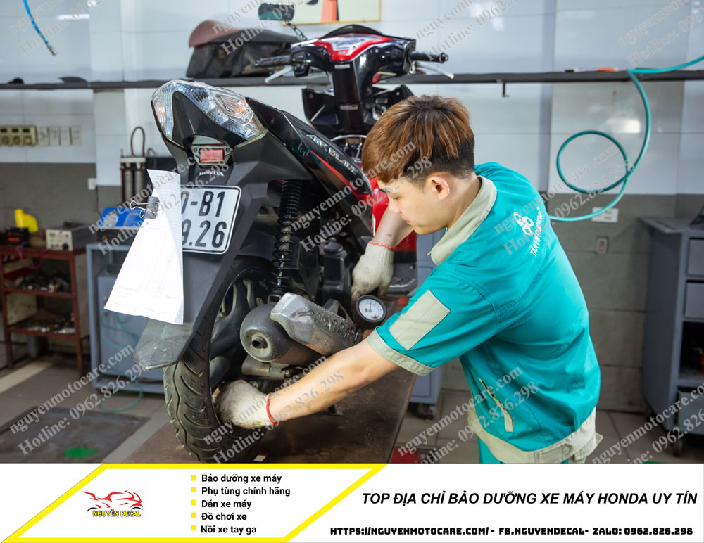 Bảo dưỡng xe máy Honda tại Tân Việt Motor