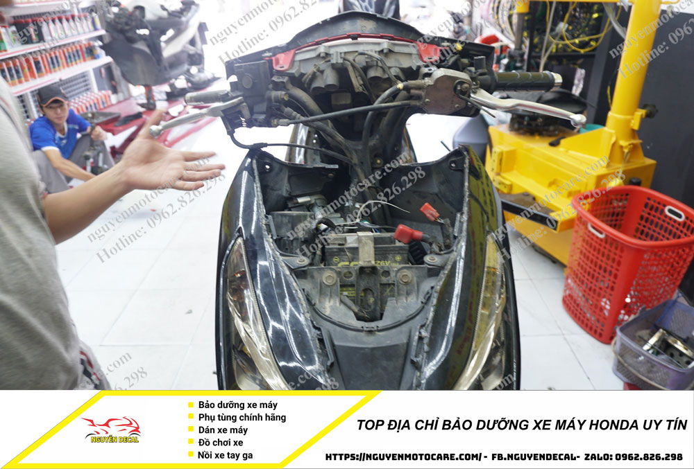 Bảo dưỡng xe máy Honda tại Nguyễn Motocare