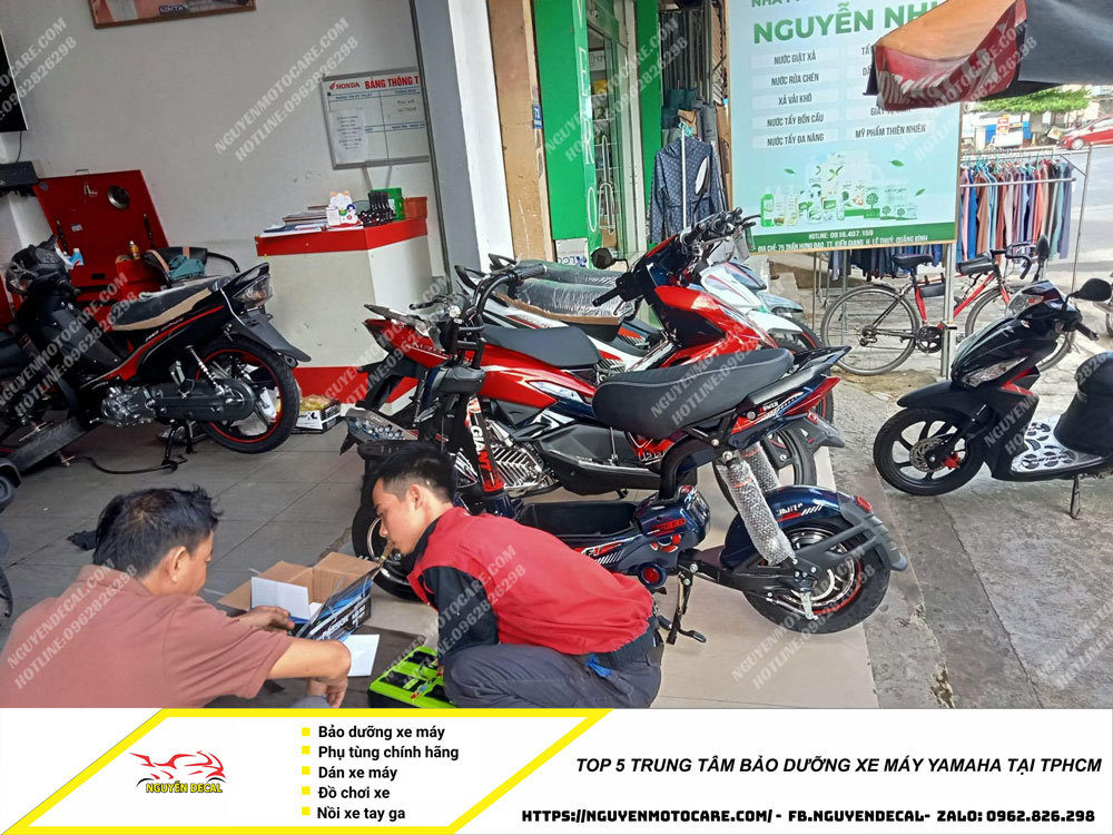 Top 5 trung tâm bảo dưỡng xe máy Yamaha