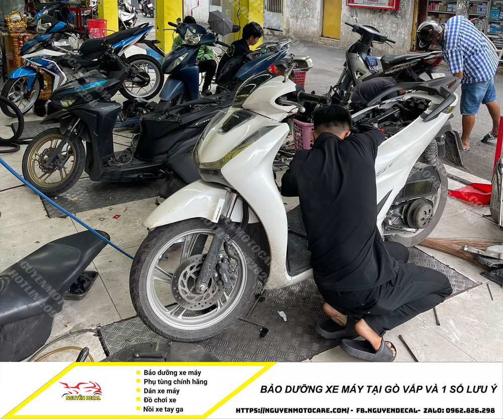 Bảo dưỡng xe máy tại Gò Vấp