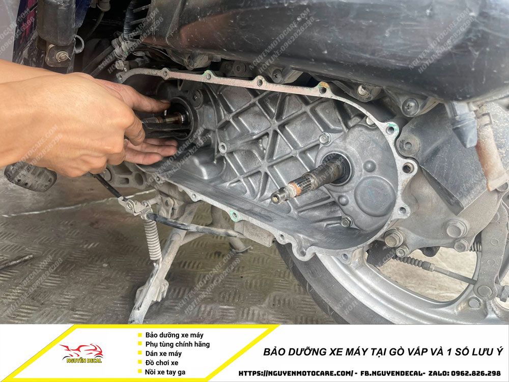 Bảo dưỡng xe máy tại Gò Vấp