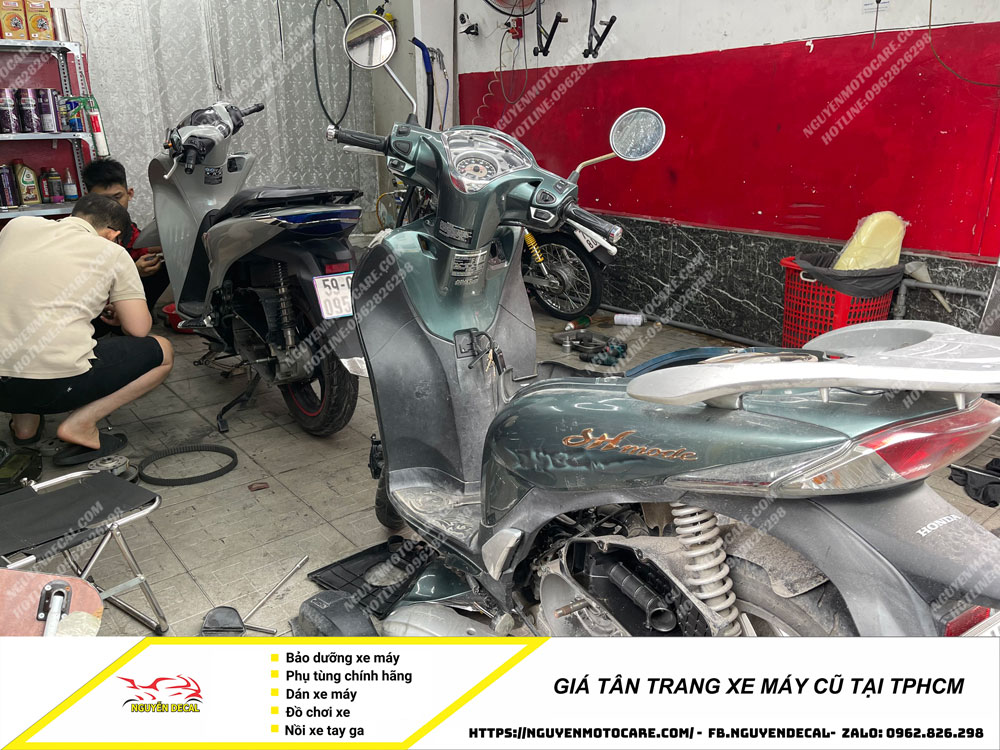 Giá tân trang xe máy tại tpchm