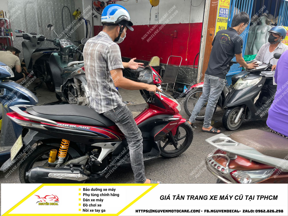 Giá tân trang xe máy tại tpchm