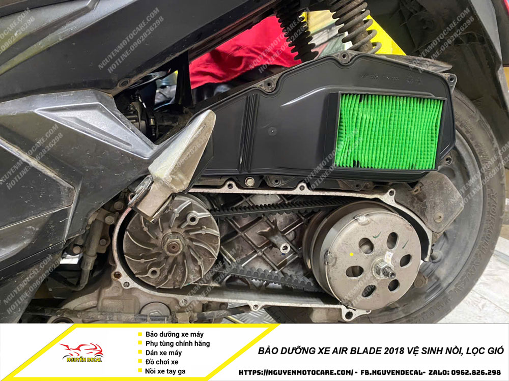 Bảo dưỡng xe Air Blade 2018