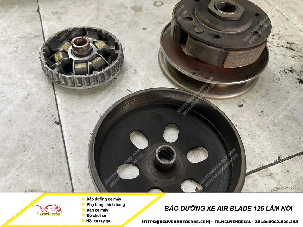 Bảo dưỡng xe Air Blade 125 làm nồi