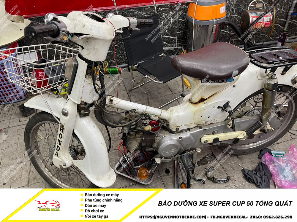 Bảo dưỡng xe Super Cup 50