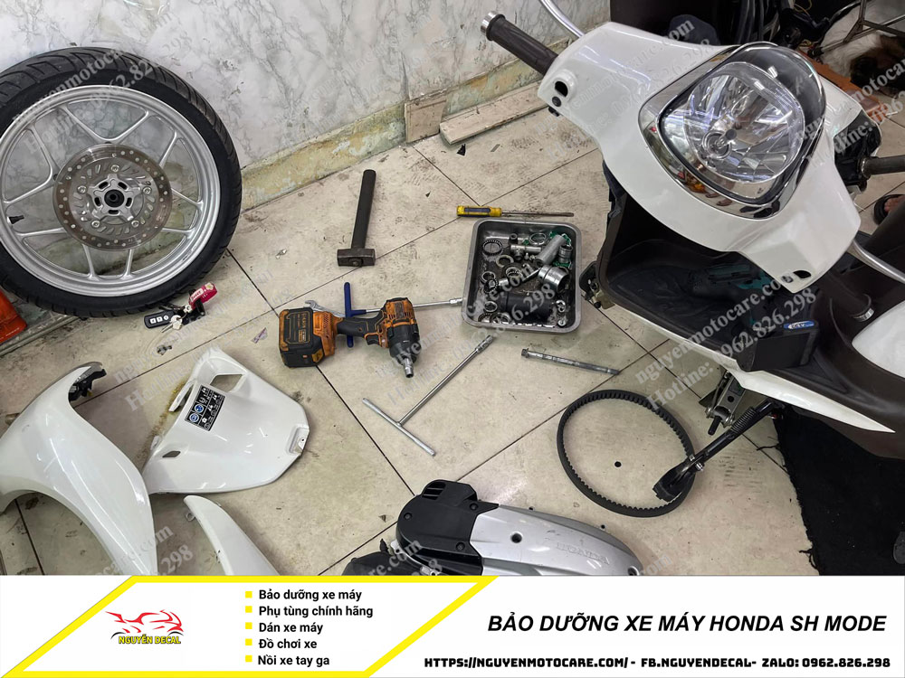 Bảo dưỡng xe máy Honda SH mode