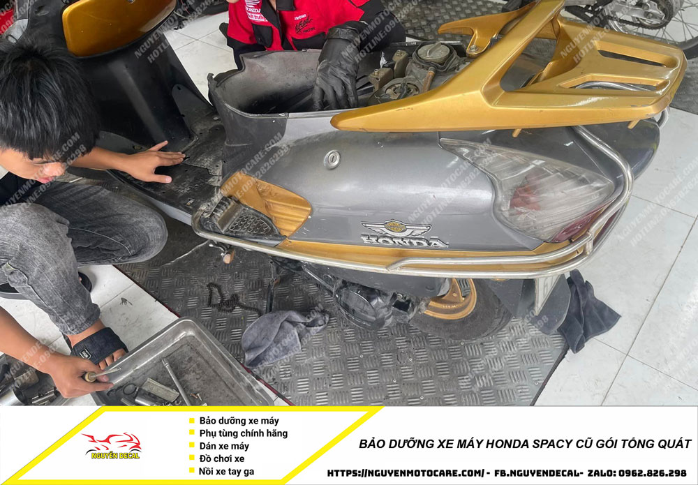 Bảo dưỡng xe máy Honda Spacy