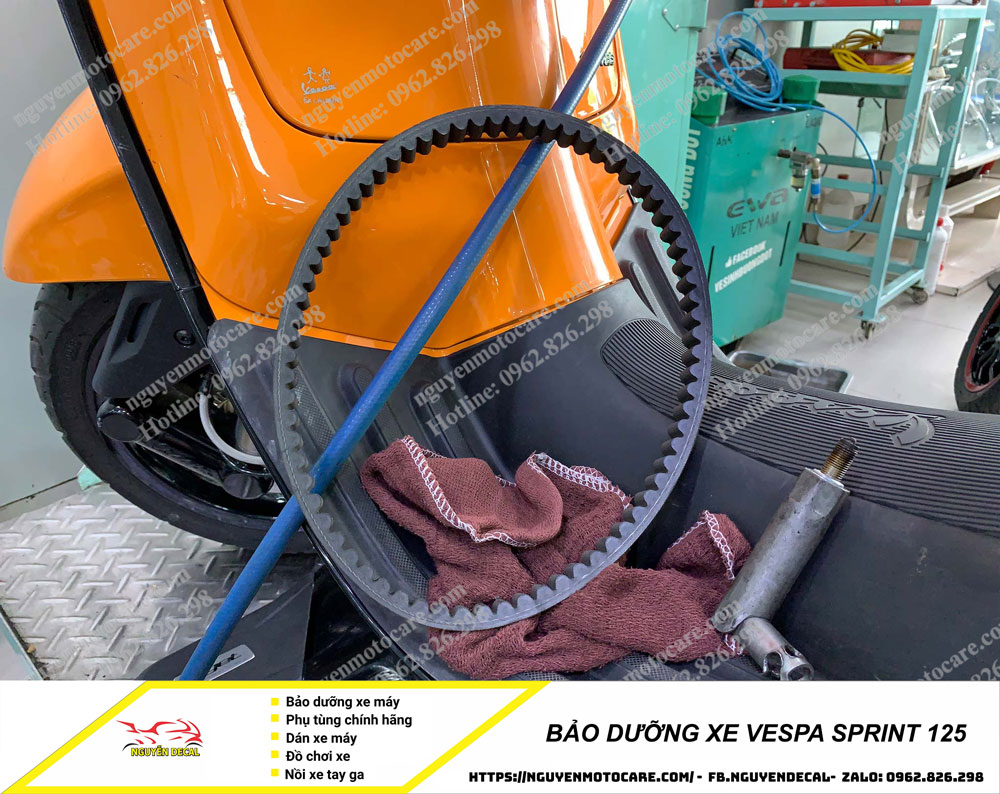 Bảo dưỡng xe Vespa Sprint 125