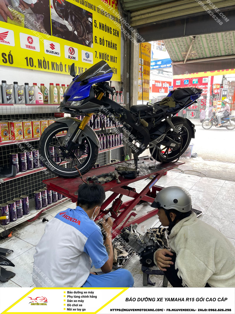 Bảo dưỡng xe máy Yamaha R15