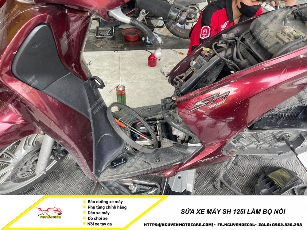 Sửa xe máy Sh 125i làm bộ nồi