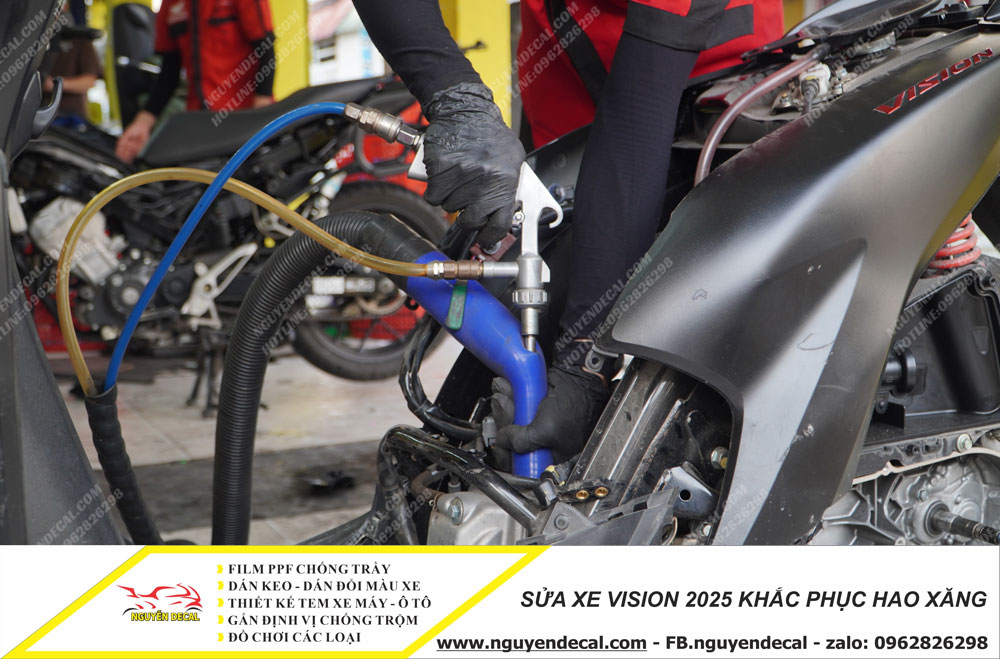 Sửa xe Vision 2025 khắc phục hao xăng