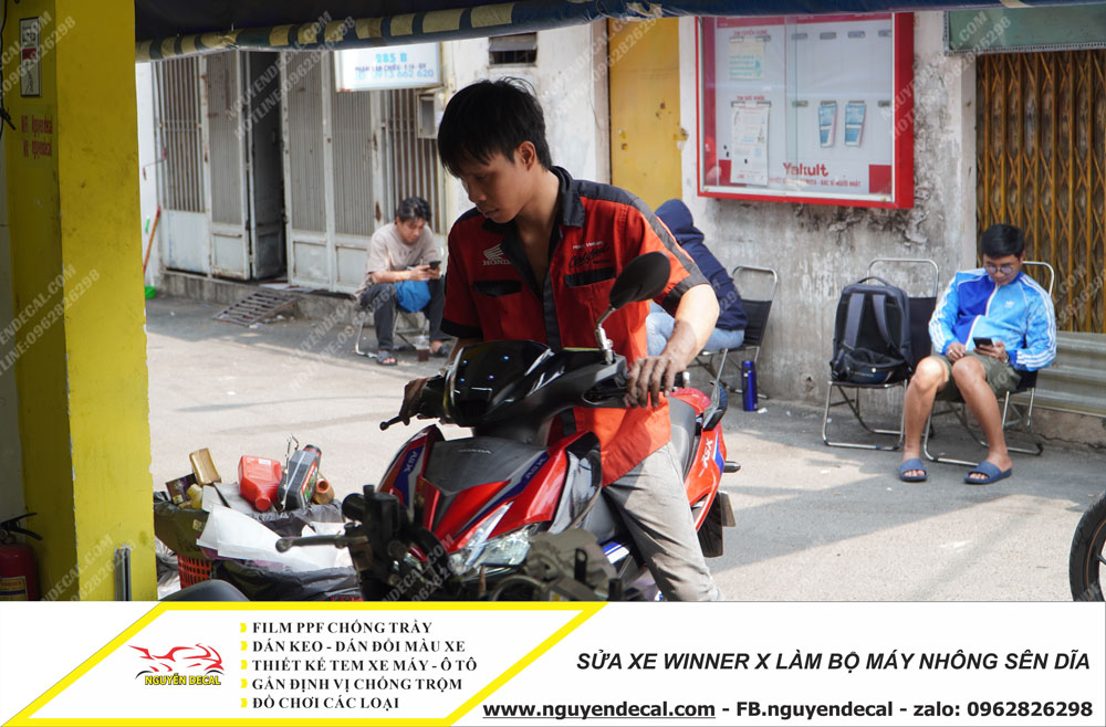Sửa xe Winner X làm bộ máy