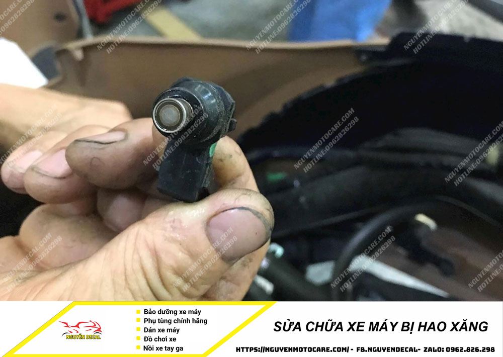 Sửa chữa xe máy bị hao xăng