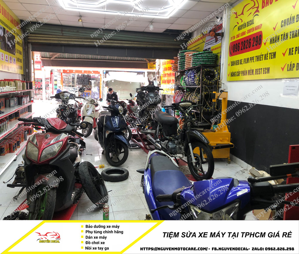 Tiệm sửa xe máy chuyên nghiệp tại TpHCM