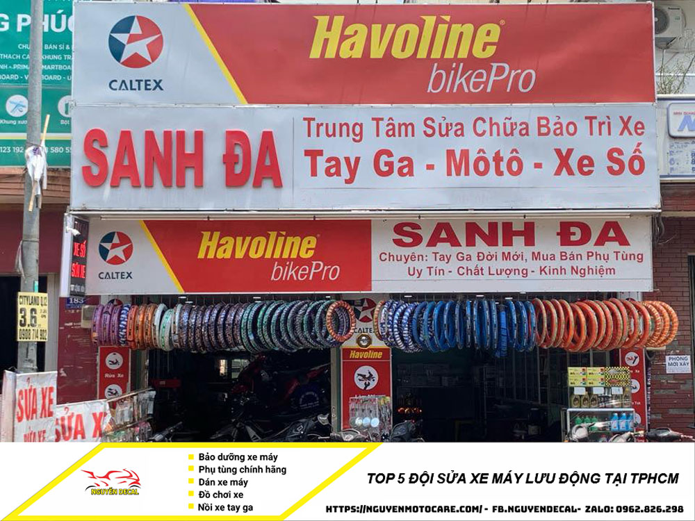 Top 5 đội sửa xe máy lưu động