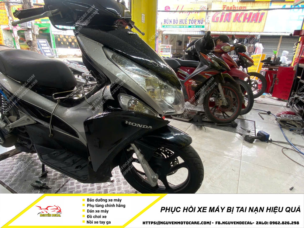 Phục hồi xe máy bị tai nạn