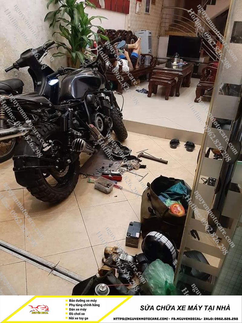 Sửa chữa xe máy tại nhà