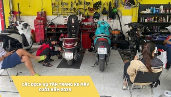 Các dịch vụ tân trang xe máy cuối năm 2024