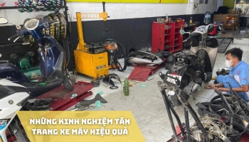 Những kinh nghiệm tân trang xe máy hiệu quả