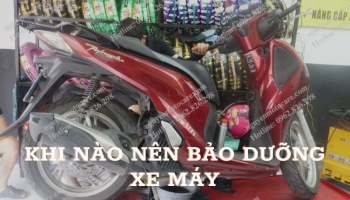 Khi nào cần bảo dưỡng xe máy của bạn?