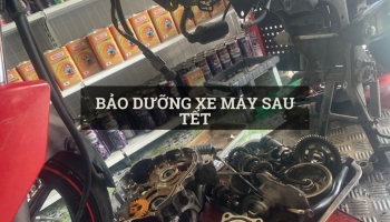 Những lưu ý khi bảo dưỡng xe máy sau tết 