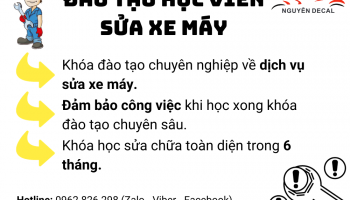 Đào tạo học viên sửa chữa xe máy