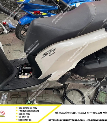 Bảo dưỡng xe Honda Sh 150 làm nồi chống rung giật