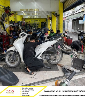 Bảo dưỡng xe máy Sh 2025 kiểm tra hệ thống điện